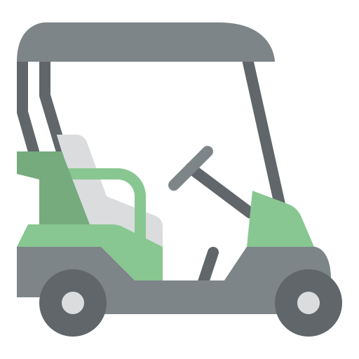 golfwagentje Iconixar Flat icoon