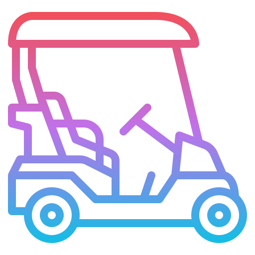 golf cart Iconixar Gradient icona