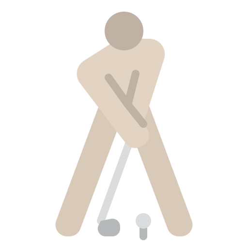 ゴルフ選手 Iconixar Flat icon
