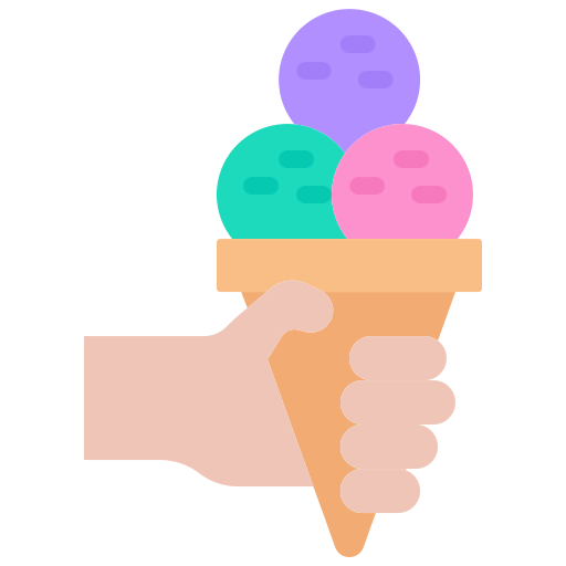 Мороженое Coloring Flat иконка