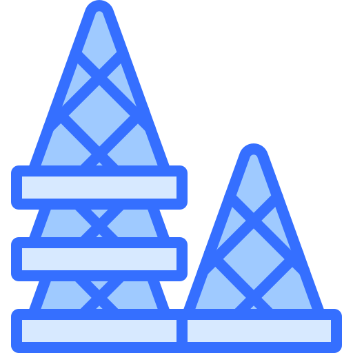 Waffle cup Coloring Blue icon