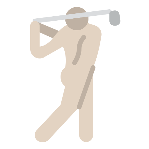ゴルフ選手 Iconixar Flat icon