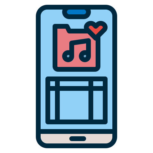 Music app Generic Outline Color icon