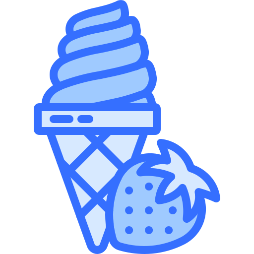 helado Coloring Blue icono
