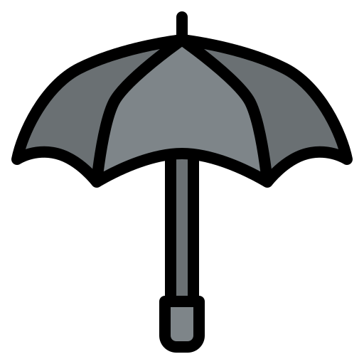 paraplu Iconixar Lineal Color icoon