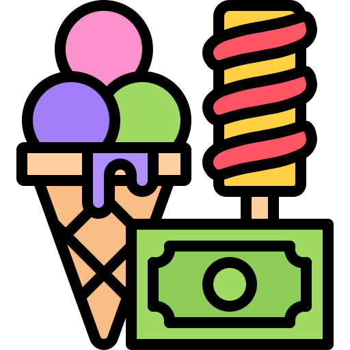 Ice cream Coloring Color icon