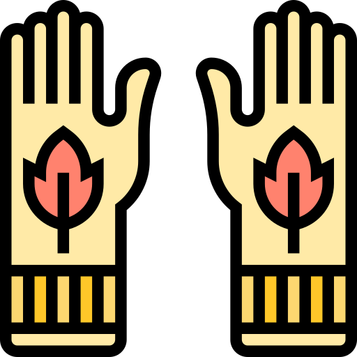 Gloves Meticulous Lineal Color icon