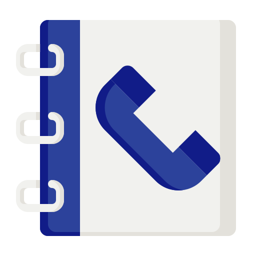 telefoonboek Generic Flat icoon