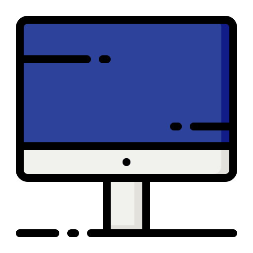 モニター Generic Outline Color icon