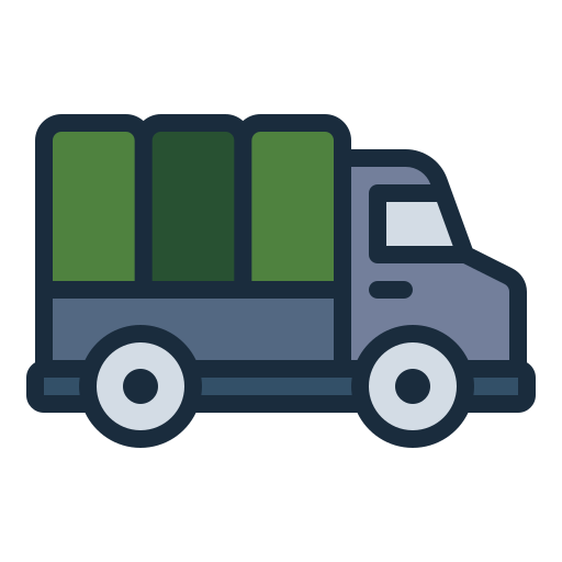 Военный грузовик Generic Outline Color иконка