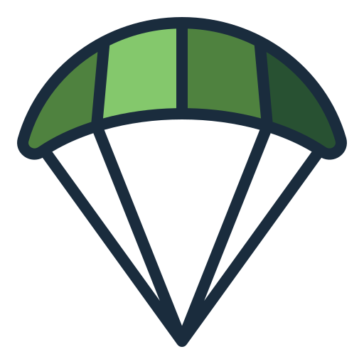 parachute Generic Outline Color Icône