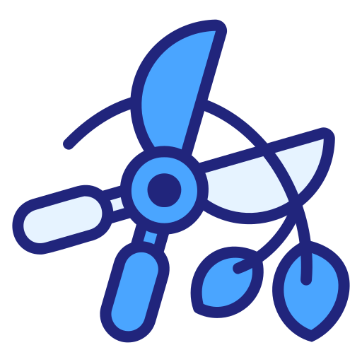 Pruning shears Generic Blue icon