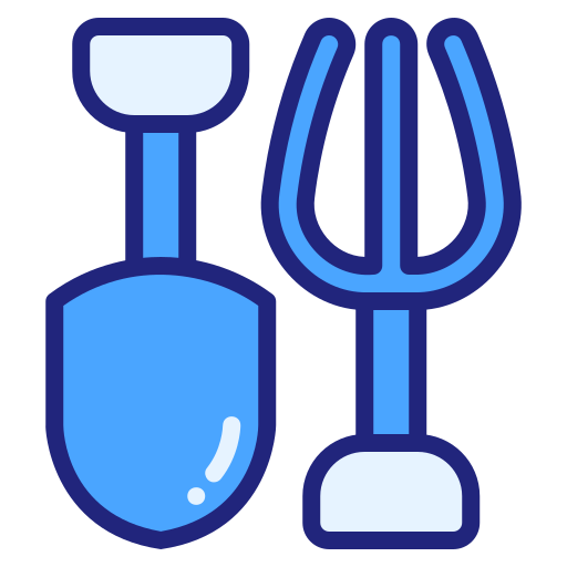 outils de jardinage Generic Blue Icône