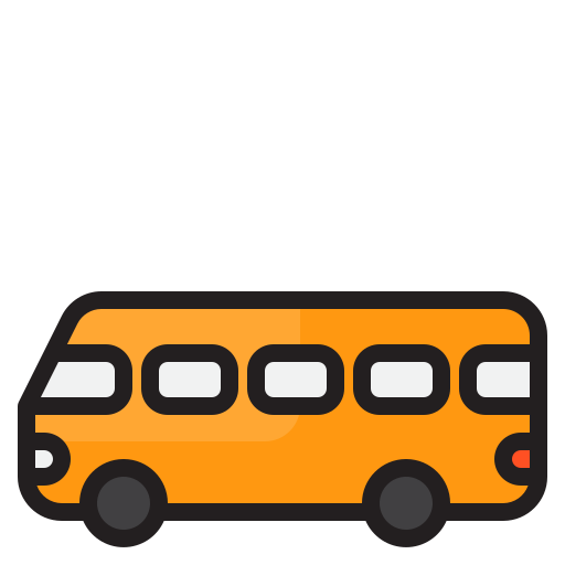 autobus srip Lineal Color icona