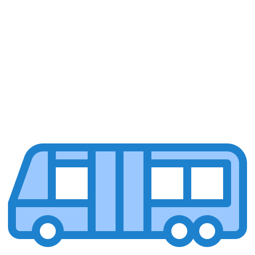 Ônibus srip Blue Ícone