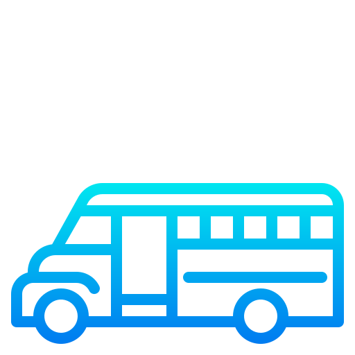 schoolbus srip Gradient icoon