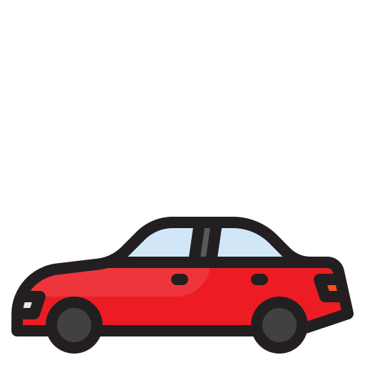 coche srip Lineal Color icono