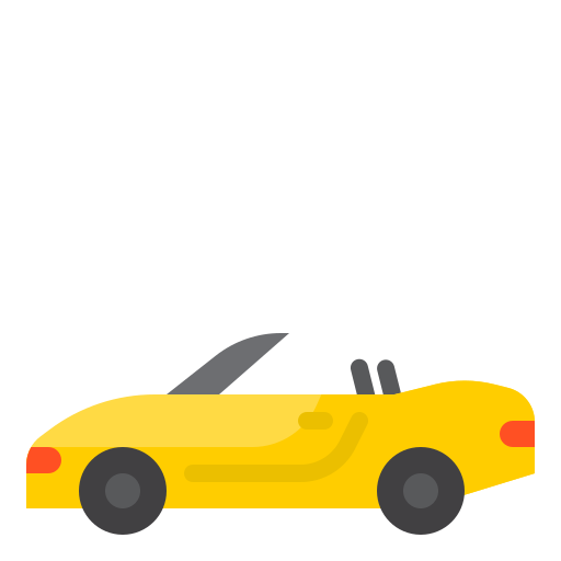 Roadster srip Flat icon