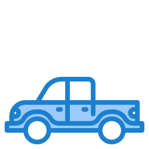 pick-up auto srip Blue icoon