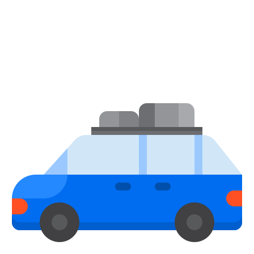 coche srip Flat icono
