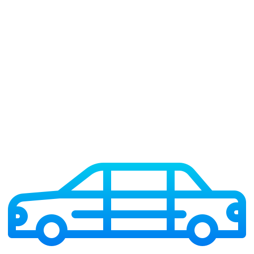 limousine srip Gradient icon