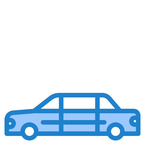limousine srip Blue icon