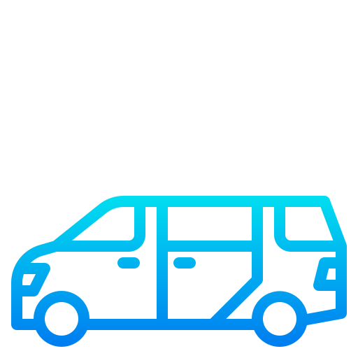 Minivan srip Gradient icon