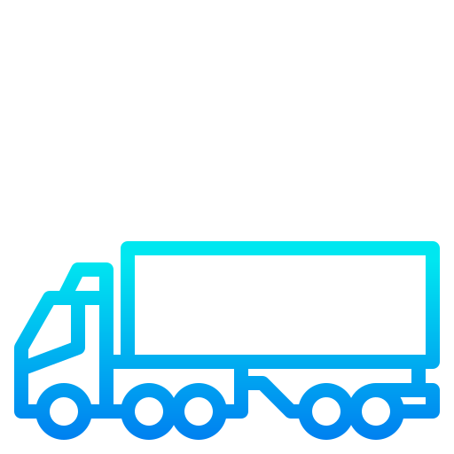 Cargo truck srip Gradient icon