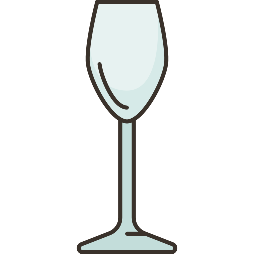 verre de champagne Amethys Design Lineal Color Icône