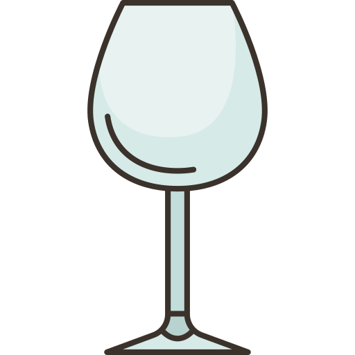 Wine glass Amethys Design Lineal Color icon