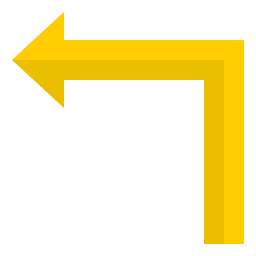Левый поворот srip Flat иконка