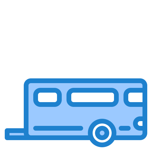 caravan srip Blue icoon