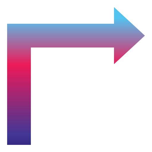 svolta a destra Generic Flat Gradient icona