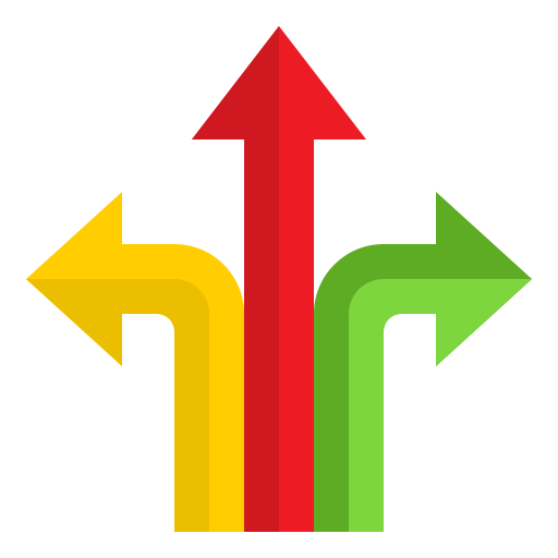 aufwärtspfeil srip Flat icon