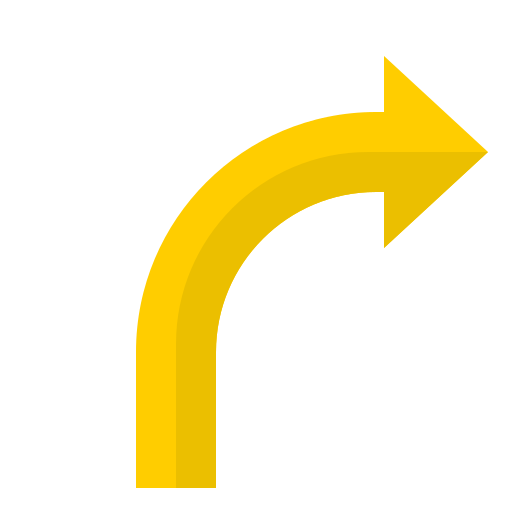 曲線矢印 srip Flat icon