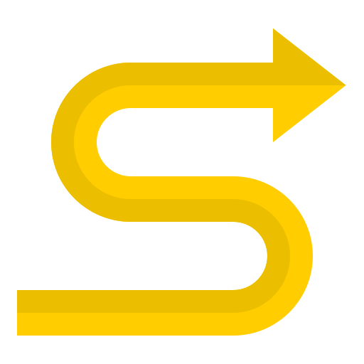 方向 srip Flat icon