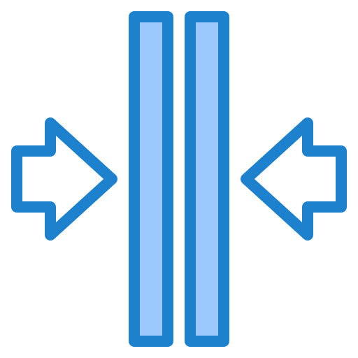 Minimize srip Blue icon