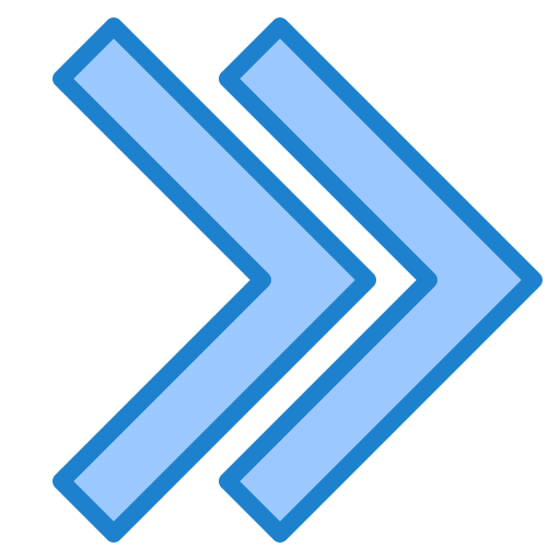 Правый шеврон srip Blue иконка