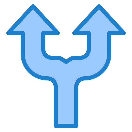 richtung srip Blue icon