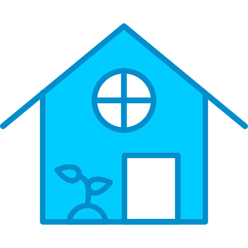 maison écologique Generic Blue Icône