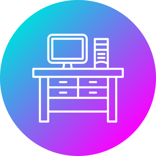 lugar de trabajo Generic Flat Gradient icono