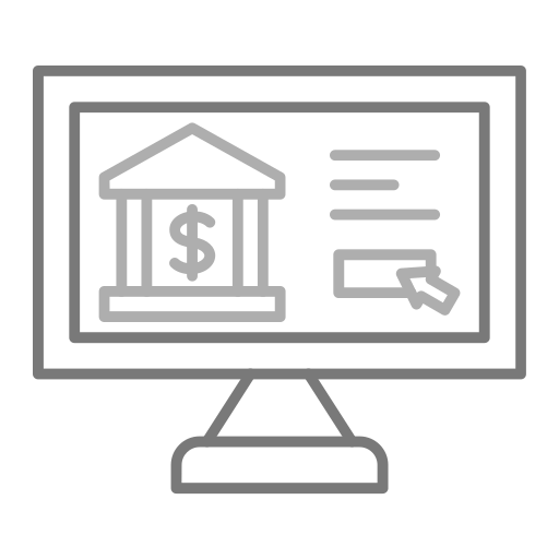 Online banking Generic Grey icon