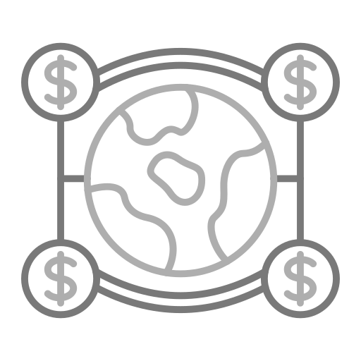 Światowe finanse Generic Grey ikona