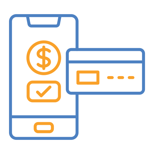 Smartphone payment Generic Outline Color icon