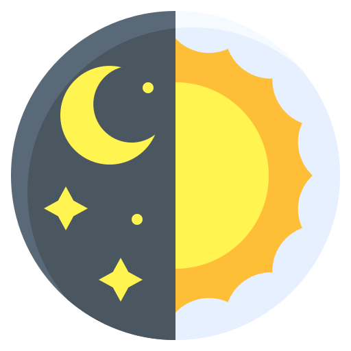 dzień i noc Generic Flat ikona