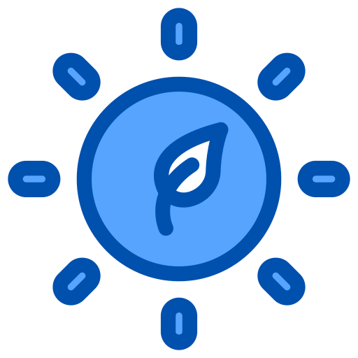 太陽エネルギー Generic Blue icon