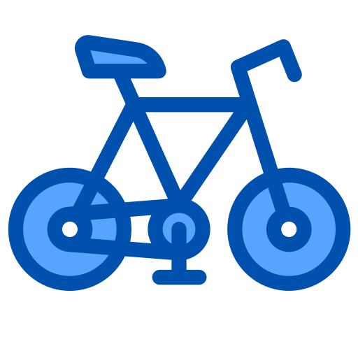 bicyclette Generic Blue Icône