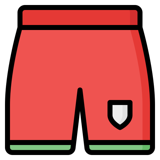 Football shorts Generic Outline Color icon
