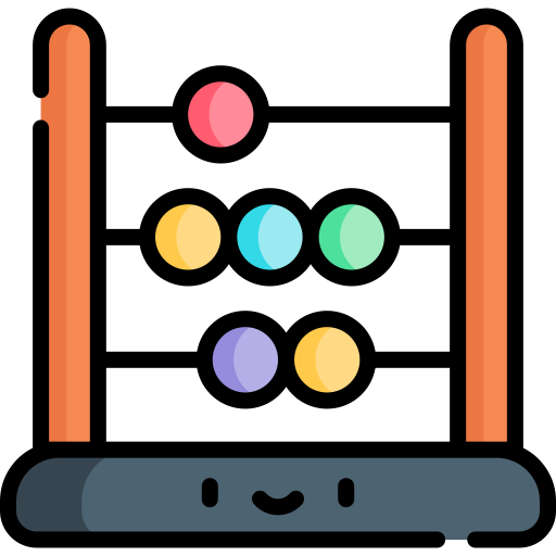Abacus Kawaii Lineal color icon