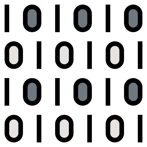 código binário Generic Outline Color Ícone